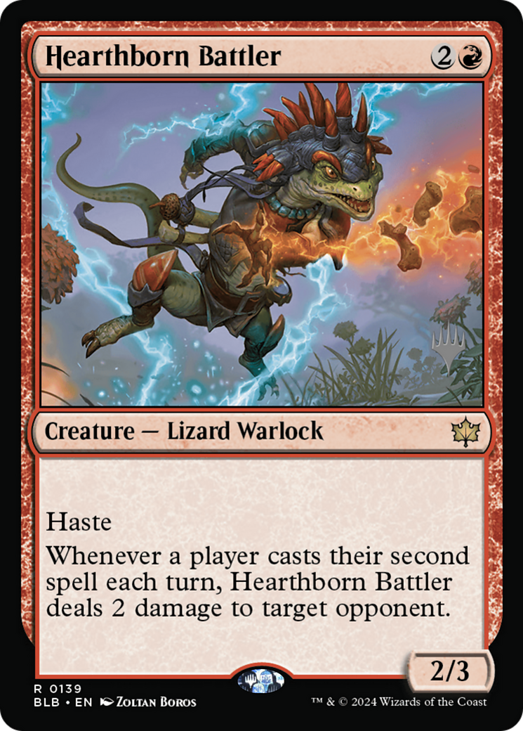 Hearthborn Battler (PBLB-139P) - Bloomburrow Promos - Premium MTG Single from Wizards of the Coast - Just $0.42! Shop now at Game Crave Tournament Store