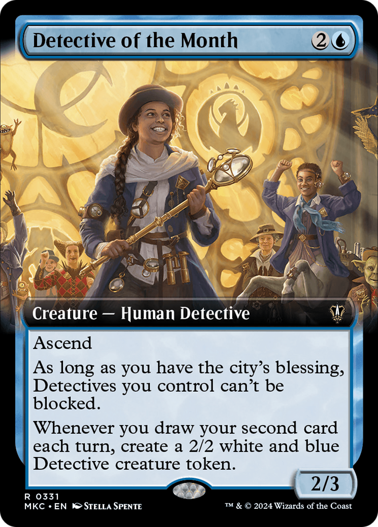Detective of the Month (MKC-331) - Murders at Karlov Manor Commander: (Extended Art) - Premium MTG Single from Wizards of the Coast - Just $0.25! Shop now at Game Crave Tournament Store
