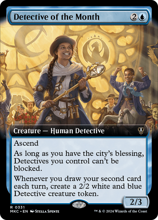 Detective of the Month (MKC-331) - Murders at Karlov Manor Commander: (Extended Art) - Premium MTG Single from Wizards of the Coast - Just $0.25! Shop now at Game Crave Tournament Store
