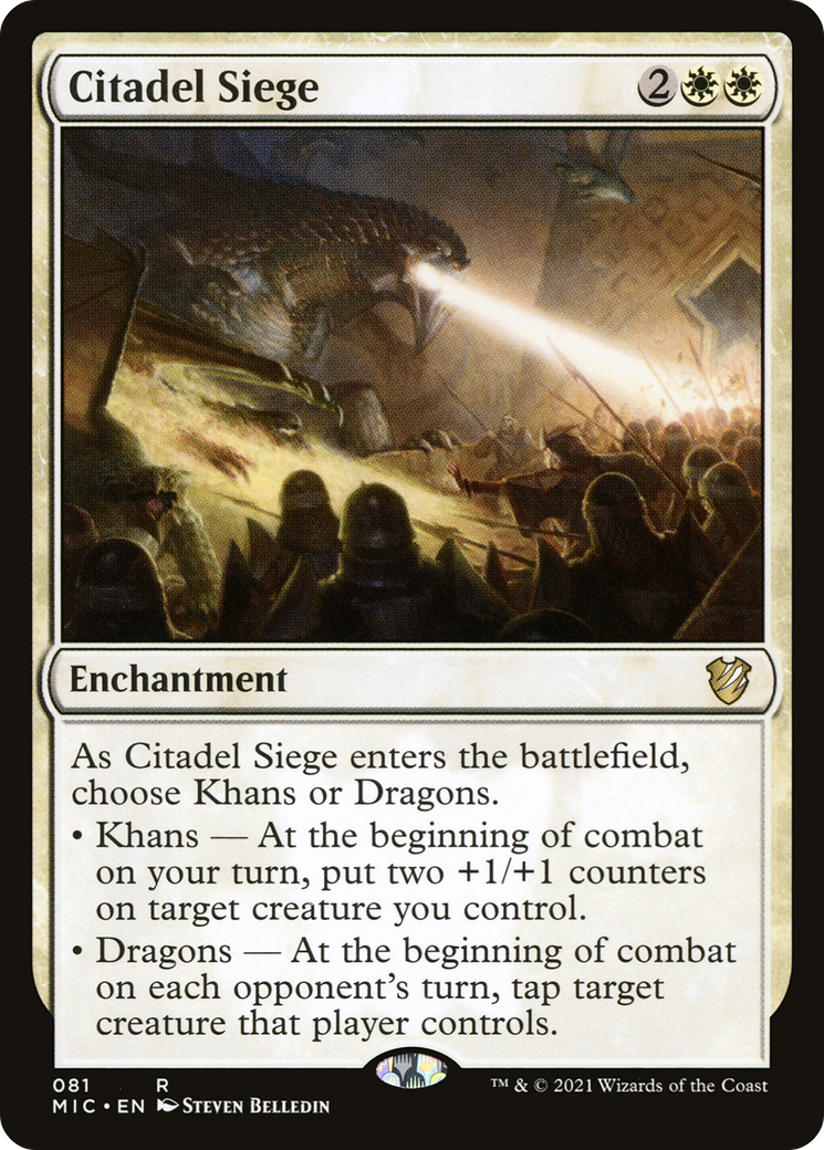 Citadel Siege (MIC-081) - Midnight Hunt Commander - Premium MTG Single from Wizards of the Coast - Just $0.25! Shop now at Game Crave Tournament Store