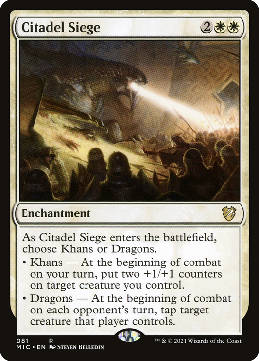 Citadel Siege (MIC-081) - Midnight Hunt Commander - Premium MTG Single from Wizards of the Coast - Just $0.25! Shop now at Game Crave Tournament Store