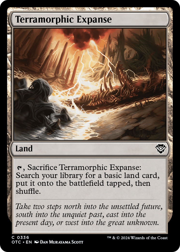 Terramorphic Expanse (OTC-336) - Outlaws of Thunder Junction Commander - Premium MTG Single from Wizards of the Coast - Just $0.25! Shop now at Game Crave Tournament Store