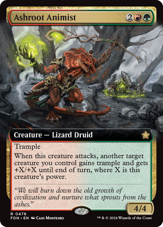 Ashroot Animist (FDN-478) - Foundations: (Extended Art) - Premium MTG Single from Wizards of the Coast - Just $0.25! Shop now at Game Crave Tournament Store