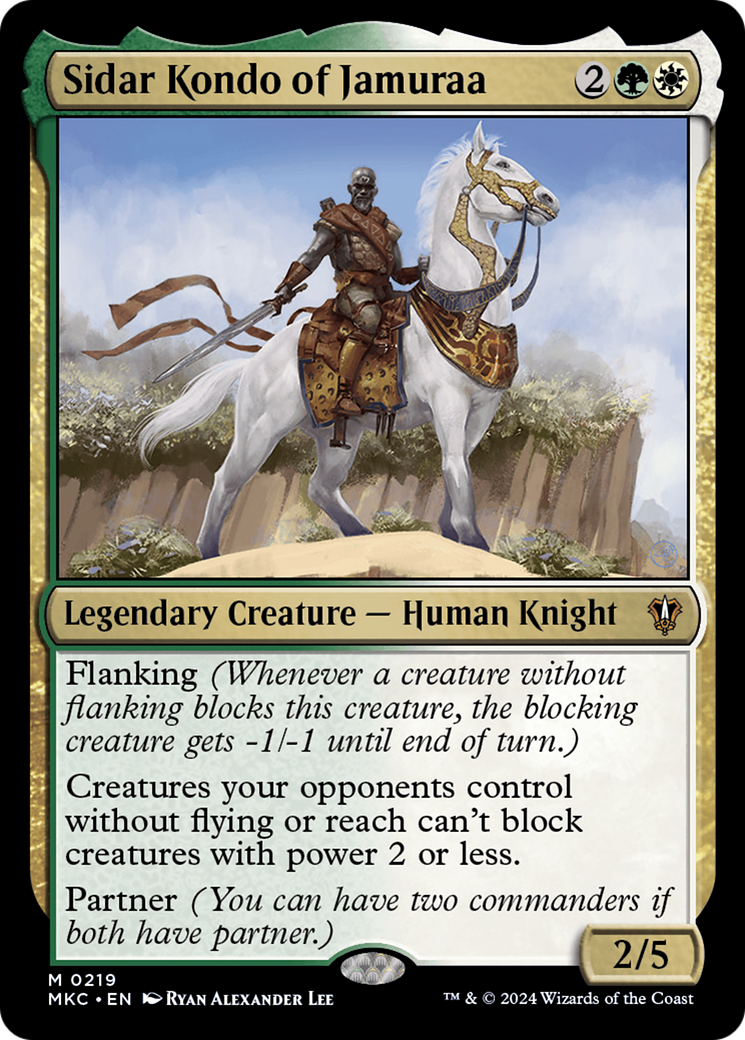 Sidar Kondo of Jamuraa (MKC-219) - Murders at Karlov Manor Commander - Premium MTG Single from Wizards of the Coast - Just $0.25! Shop now at Game Crave Tournament Store