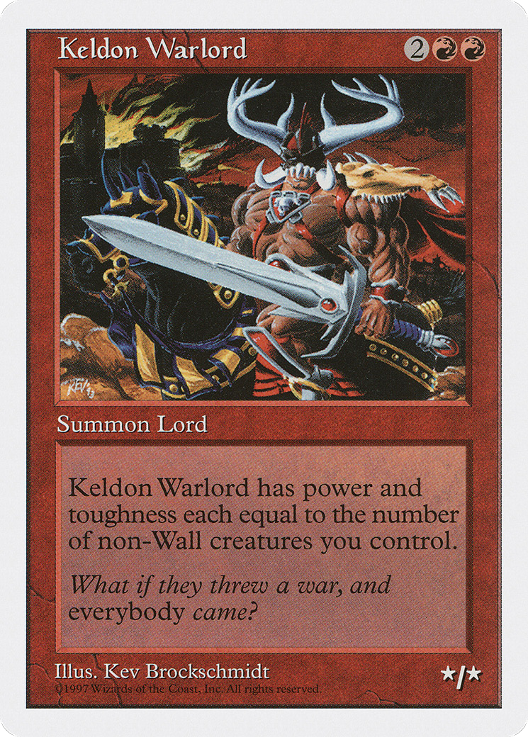 Keldon Warlord (5ED-247) - Fifth Edition