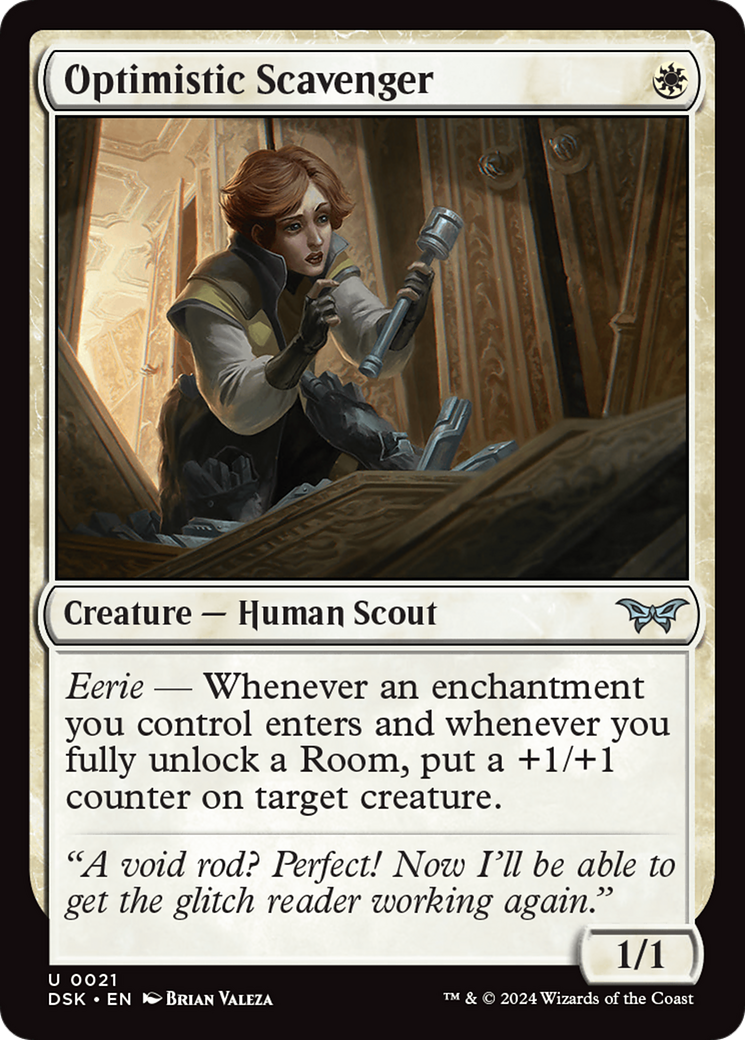 Optimistic Scavenger (DSK-021) - Duskmourn: House of Horror - Premium MTG Single from Wizards of the Coast - Just $0.25! Shop now at Game Crave Tournament Store
