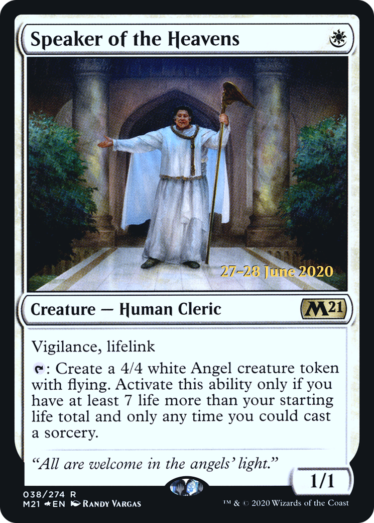 Speaker of the Heavens (PM21-38S) - Core Set 2021 Promos Foil