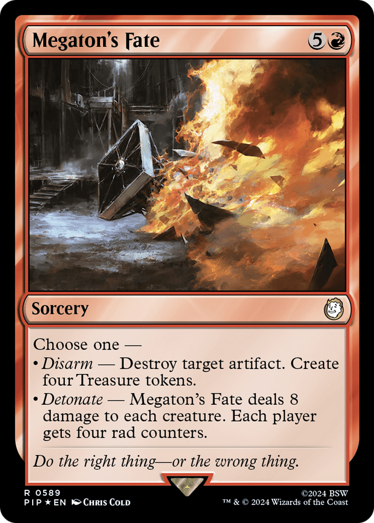 Megaton's Fate (PIP-589) - Fallout Foil - Premium MTG Single from Wizards of the Coast - Just $0.95! Shop now at Game Crave Tournament Store