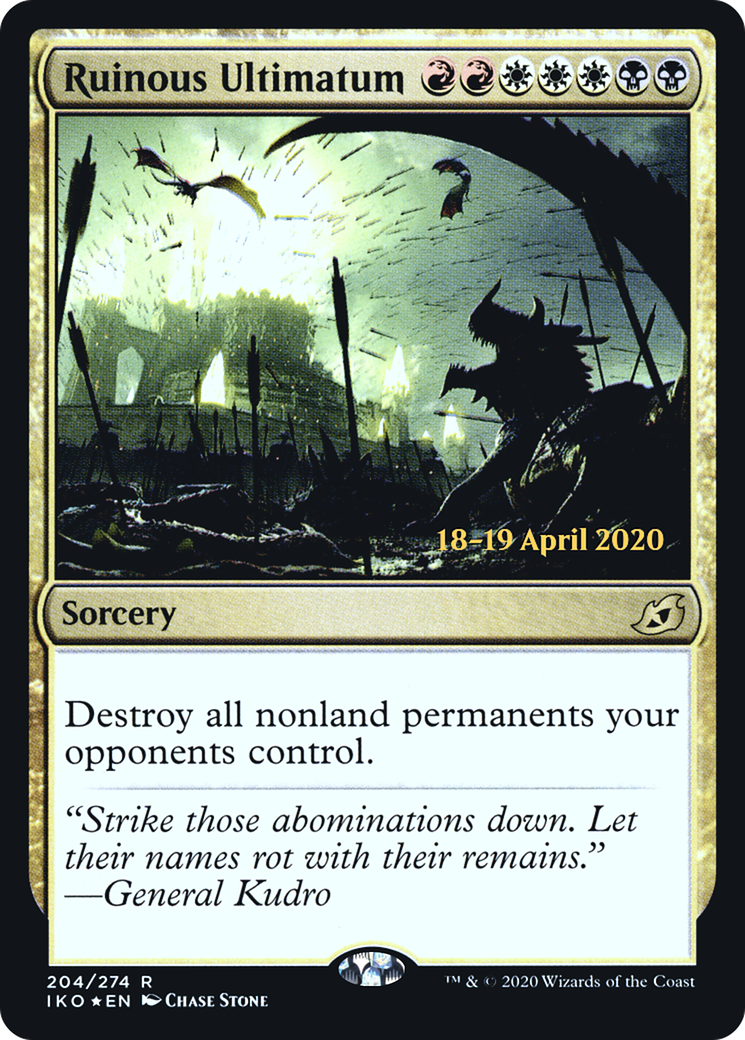 Ruinous Ultimatum (PIKO-204S) - Ikoria: Lair of Behemoths Promos Foil