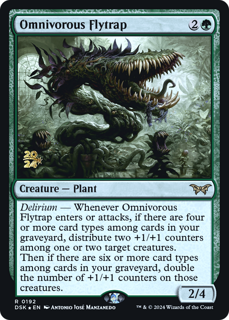 Omnivorous Flytrap (PDSK-192S) - Duskmourn: House of Horror Promos Foil - Premium MTG Single from Wizards of the Coast - Just $0.72! Shop now at Game Crave Tournament Store