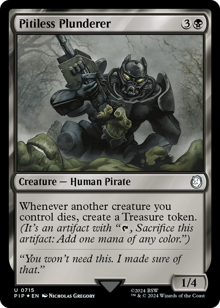 Pitiless Plunderer (PIP-715) - Fallout Foil - Premium MTG Single from Wizards of the Coast - Just $19.76! Shop now at Game Crave Tournament Store
