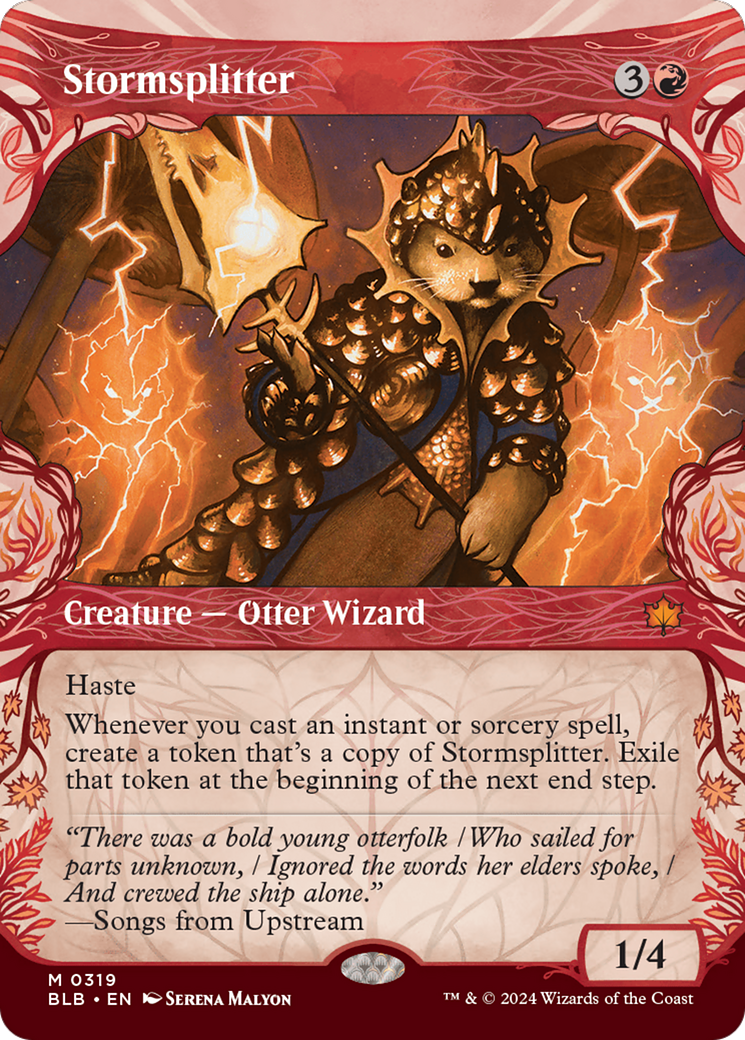 Stormsplitter (BLB-319) - Bloomburrow: (Showcase) Foil - Premium MTG Single from Wizards of the Coast - Just $3.14! Shop now at Game Crave Tournament Store