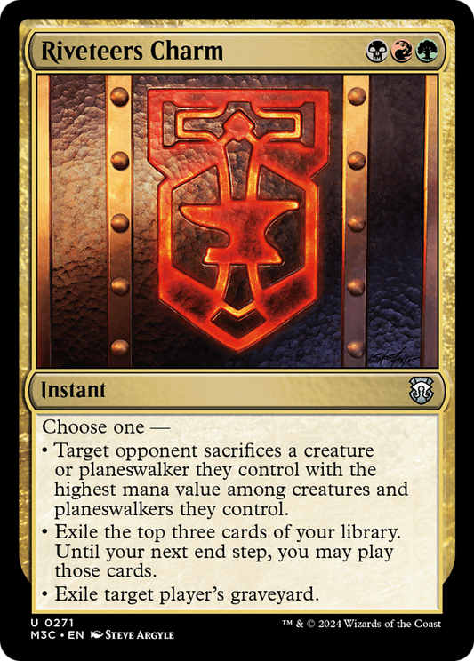 Riveteers Charm (M3C-271) - Modern Horizons 3 Commander - Premium MTG Single from Wizards of the Coast - Just $0.25! Shop now at Game Crave Tournament Store