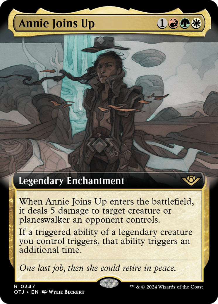 Annie Joins Up (OTJ-347) - Outlaws of Thunder Junction: (Extended Art) - Premium MTG Single from Wizards of the Coast - Just $4.25! Shop now at Game Crave Tournament Store