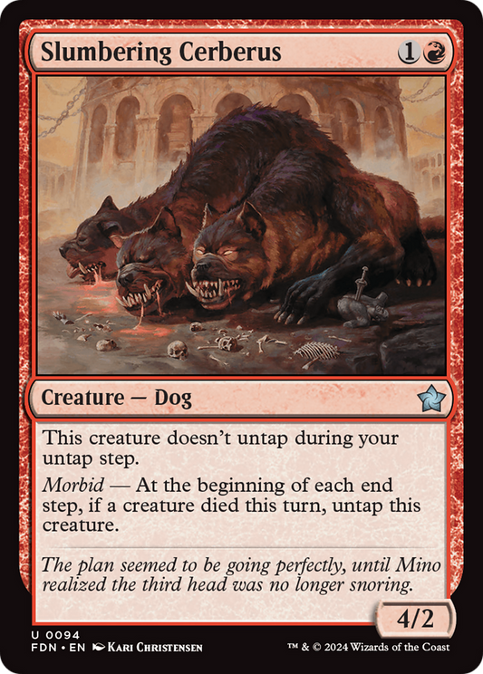 Slumbering Cerberus (FDN-094) - Foundations - Premium MTG Single from Wizards of the Coast - Just $0.25! Shop now at Game Crave Tournament Store