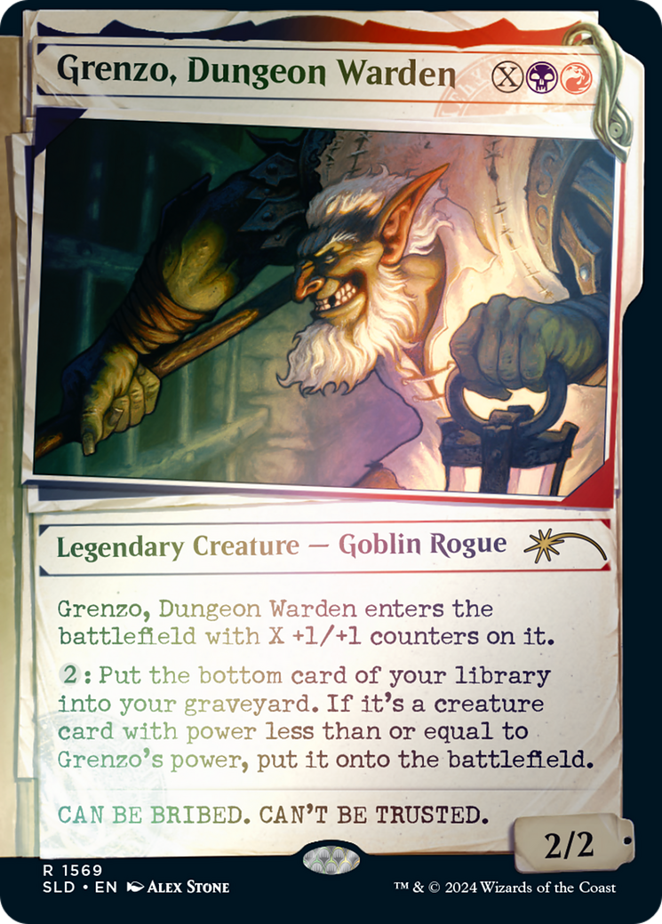 Grenzo, Dungeon Warden (SLD-1569★) - Secret Lair Drop: (Showcase) Foil - Premium MTG Single from Wizards of the Coast - Just $2.93! Shop now at Game Crave Tournament Store
