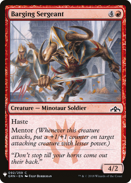 Barging Sergeant (MB1-848) - Mystery Booster