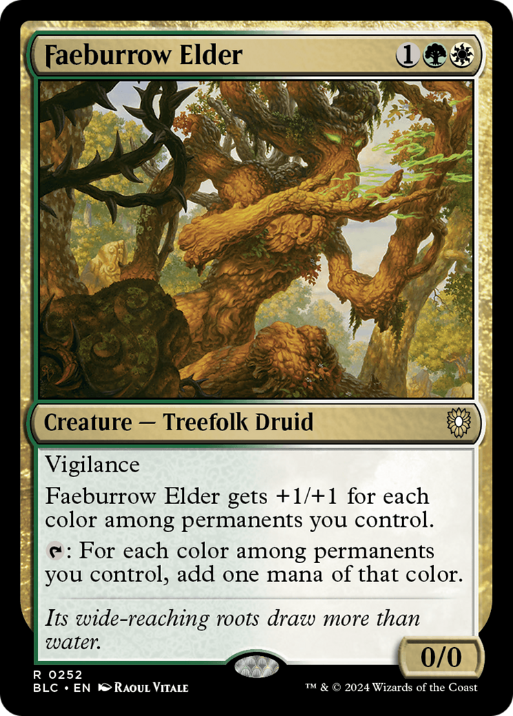 Faeburrow Elder (BLC-252) - Bloomburrow Commander - Premium MTG Single from Wizards of the Coast - Just $0.92! Shop now at Game Crave Tournament Store