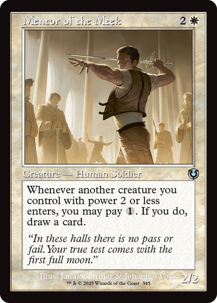 Mentor of the Meek (Retro Frame) (-345) - Innistrad Remastered Foil - Premium MTG Single from Wizards of the Coast - Just $1! Shop now at Game Crave Tournament Store