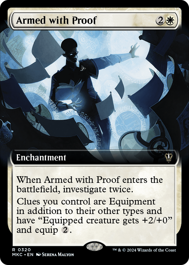 Armed with Proof (MKC-320) - Murders at Karlov Manor Commander: (Extended Art) - Premium MTG Single from Wizards of the Coast - Just $0.25! Shop now at Game Crave Tournament Store