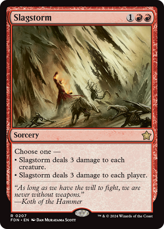 Slagstorm (FDN-207) - Foundations - Premium MTG Single from Wizards of the Coast - Just $0.25! Shop now at Game Crave Tournament Store