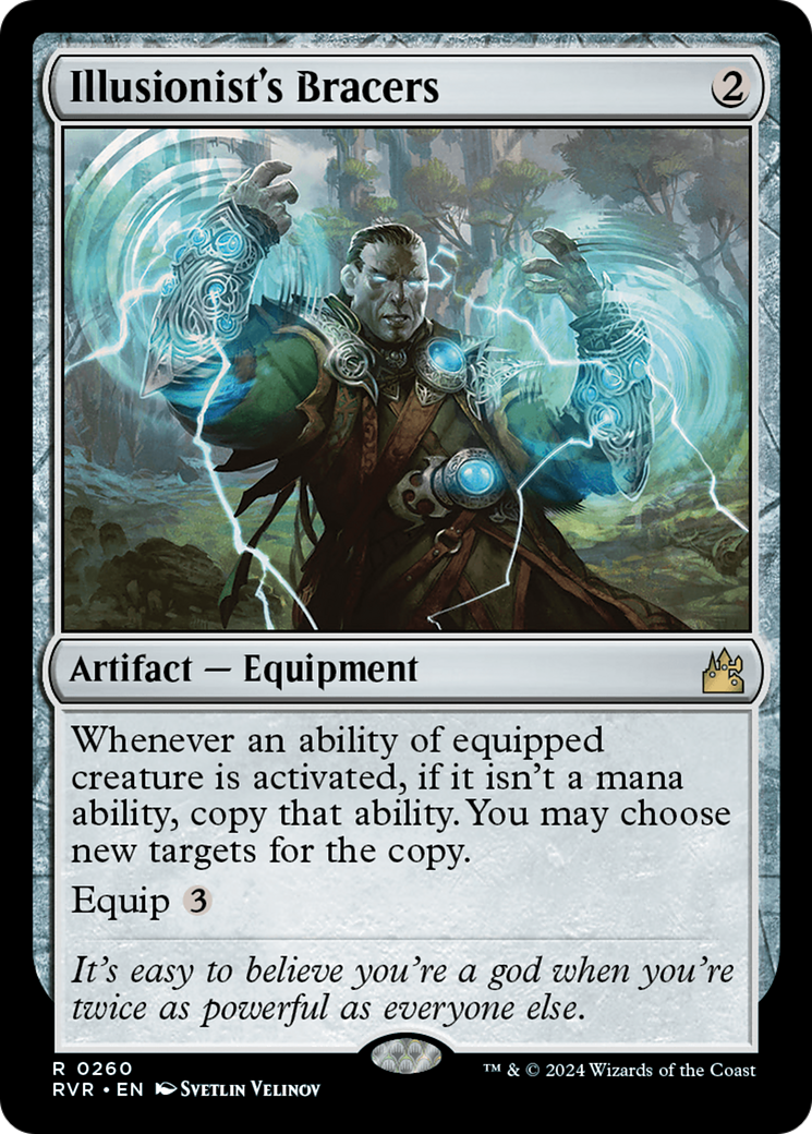 Illusionist's Bracers (RVR-260) - Ravnica Remastered Foil - Premium MTG Single from Wizards of the Coast - Just $3.46! Shop now at Game Crave Tournament Store