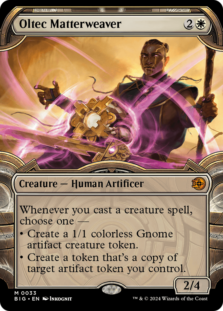 Oltec Matterweaver (BIG-033) - The Big Score: (Showcase) (Borderless) Foil - Premium MTG Single from Wizards of the Coast - Just $5.06! Shop now at Game Crave Tournament Store