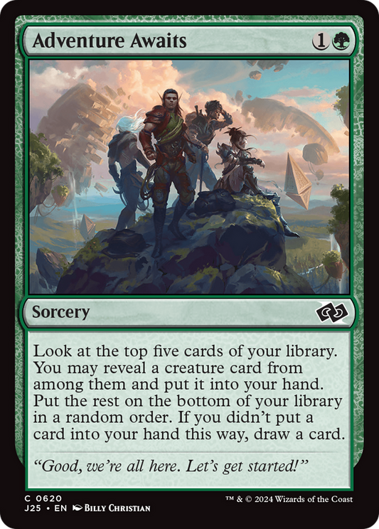 Adventure Awaits (J25-620) - Foundations Jumpstart - Premium MTG Single from Wizards of the Coast - Just $0.25! Shop now at Game Crave Tournament Store