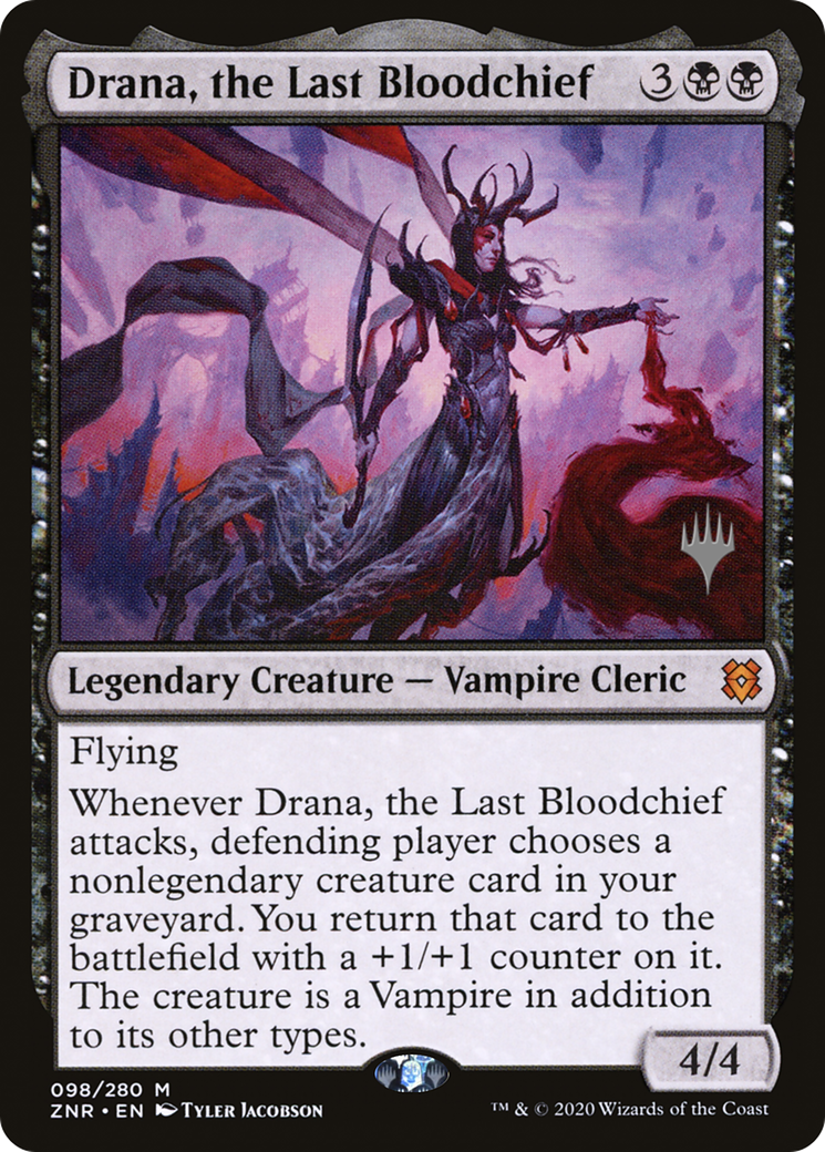 Drana, the Last Bloodchief (PZNR-98P) - Zendikar Rising Promos Foil