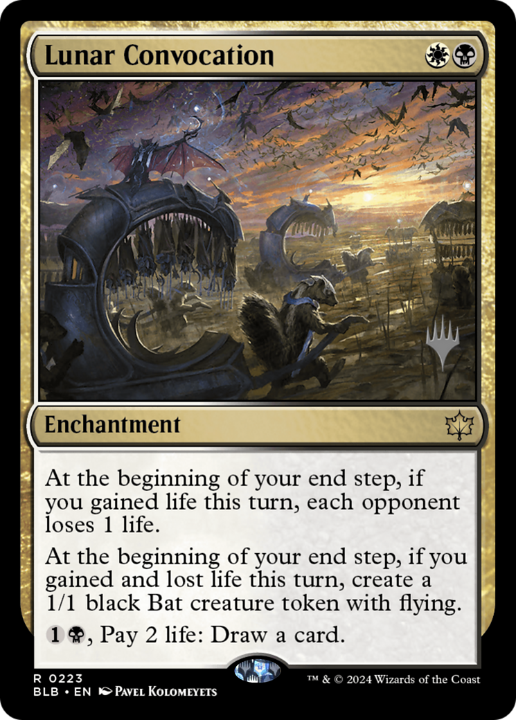 Lunar Convocation (PBLB-223P) - Bloomburrow Promos - Premium MTG Single from Wizards of the Coast - Just $0.70! Shop now at Game Crave Tournament Store