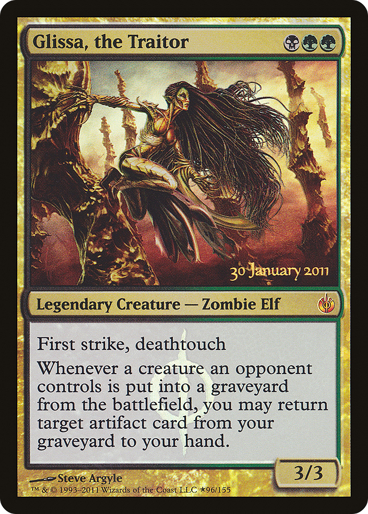 Glissa, the Traitor (PMBS-96★) - Mirrodin Besieged Promos Foil