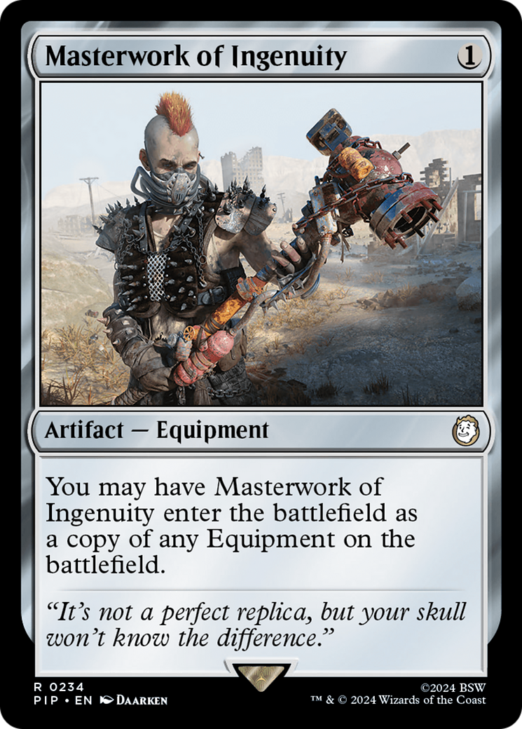Masterwork of Ingenuity (PIP-234) - Fallout - Premium MTG Single from Wizards of the Coast - Just $0.33! Shop now at Game Crave Tournament Store