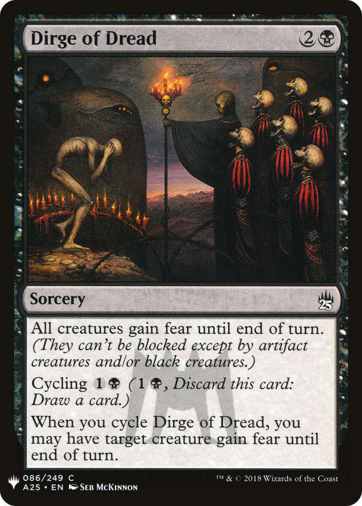 Dirge of Dread (MB1-628) - Mystery Booster