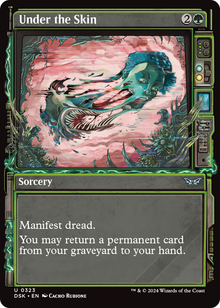 Under the Skin (DSK-323) - Duskmourn: House of Horror: (Showcase) Foil - Premium MTG Single from Wizards of the Coast - Just $0.25! Shop now at Game Crave Tournament Store