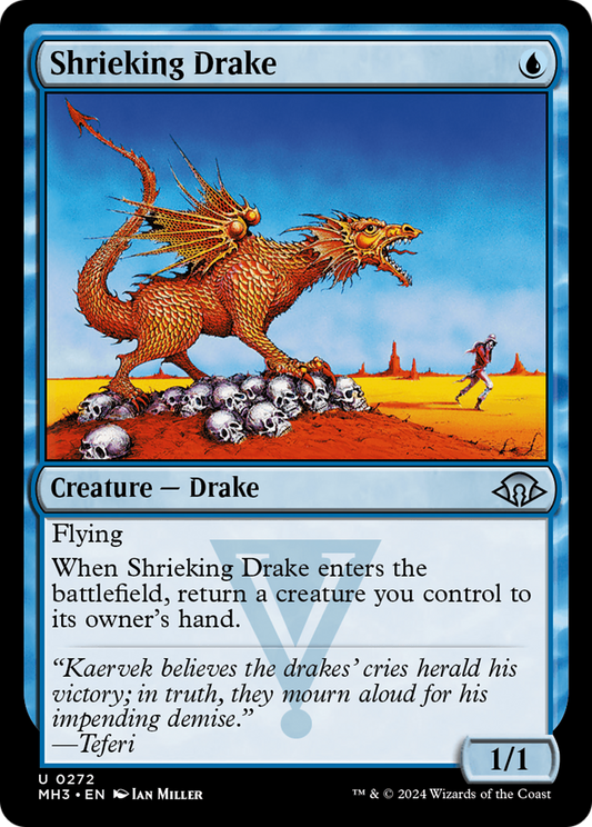 Shrieking Drake (MH3-272) - Modern Horizons 3 - Premium MTG Single from Wizards of the Coast - Just $0.25! Shop now at Game Crave Tournament Store
