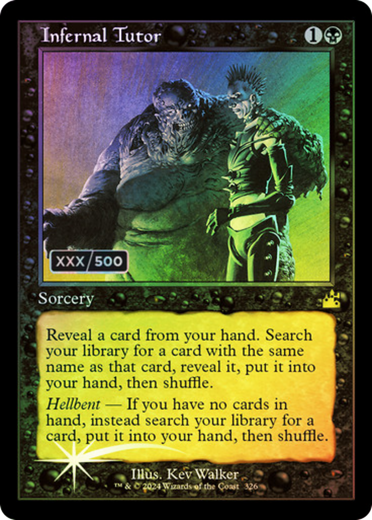 Infernal Tutor (RVR-326Z) - Ravnica Remastered Foil - Premium MTG Single from Wizards of the Coast - Just $83.09! Shop now at Game Crave Tournament Store