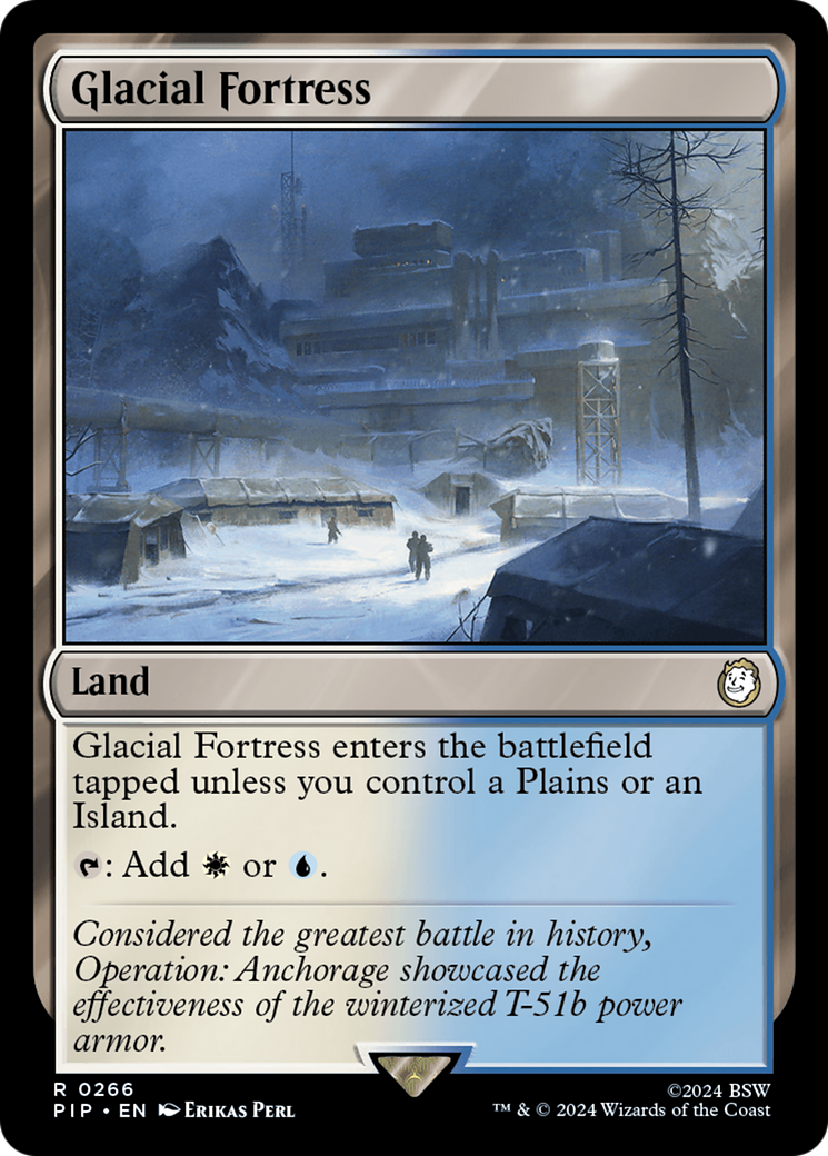 Glacial Fortress (PIP-266) - Fallout - Premium MTG Single from Wizards of the Coast - Just $0.25! Shop now at Game Crave Tournament Store
