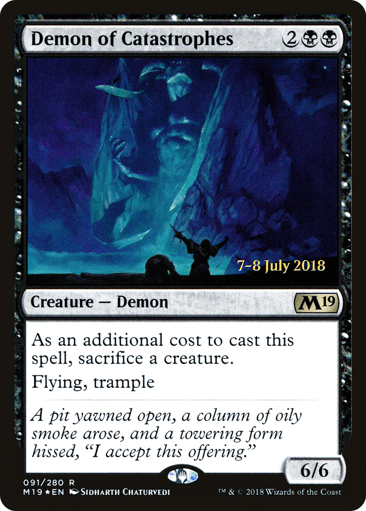 Demon of Catastrophes (PM19-91S) - Core Set 2019 Promos Foil