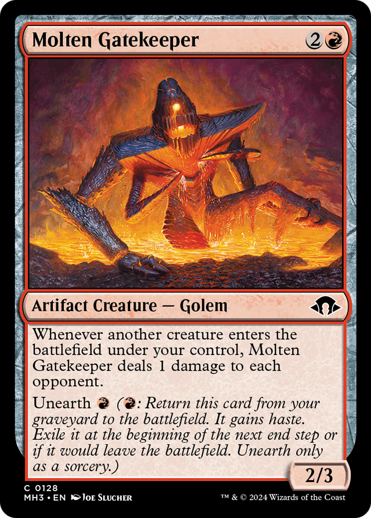 Molten Gatekeeper (MH3-128) - Modern Horizons 3 Foil - Premium MTG Single from Wizards of the Coast - Just $1.72! Shop now at Game Crave Tournament Store