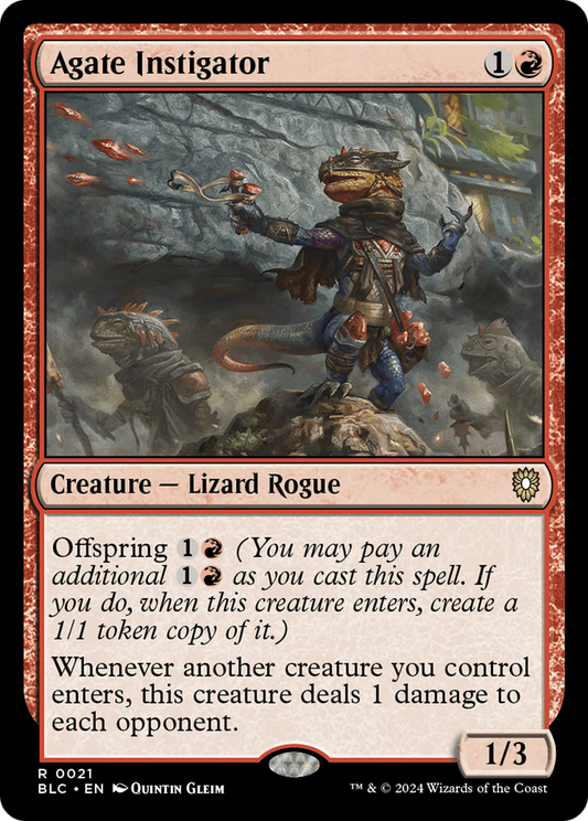 Agate Instigator (BLC-021) - Bloomburrow Commander - Premium MTG Single from Wizards of the Coast - Just $7.78! Shop now at Game Crave Tournament Store
