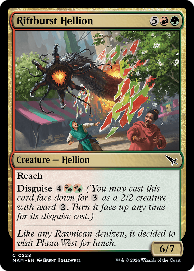 Riftburst Hellion (MKM-228) - Murders at Karlov Manor Foil - Premium MTG Single from Wizards of the Coast - Just $0.25! Shop now at Game Crave Tournament Store