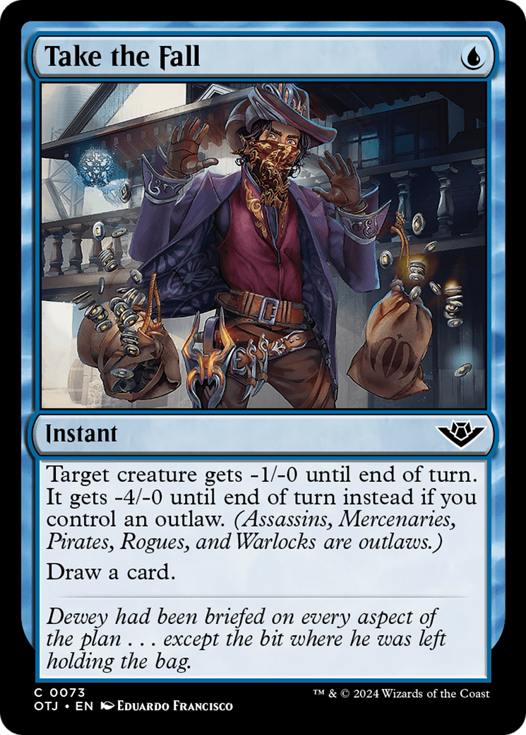 Take the Fall (OTJ-073) - Outlaws of Thunder Junction - Premium MTG Single from Wizards of the Coast - Just $0.25! Shop now at Game Crave Tournament Store