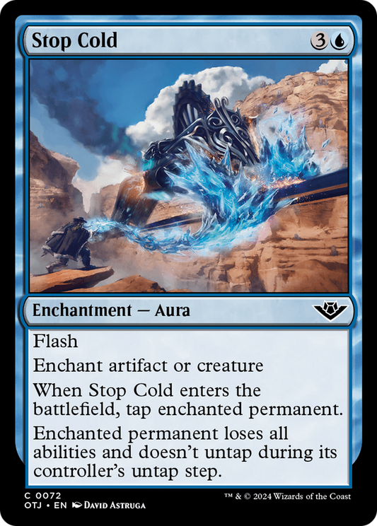 Stop Cold (OTJ-072) - Outlaws of Thunder Junction Foil - Premium MTG Single from Wizards of the Coast - Just $0.25! Shop now at Game Crave Tournament Store
