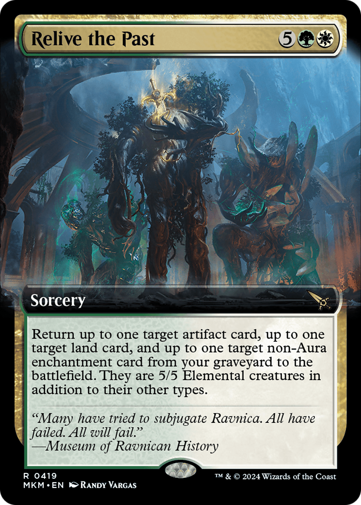 Relive the Past (MKM-419) - Murders at Karlov Manor: (Extended Art) - Premium MTG Single from Wizards of the Coast - Just $0.25! Shop now at Game Crave Tournament Store