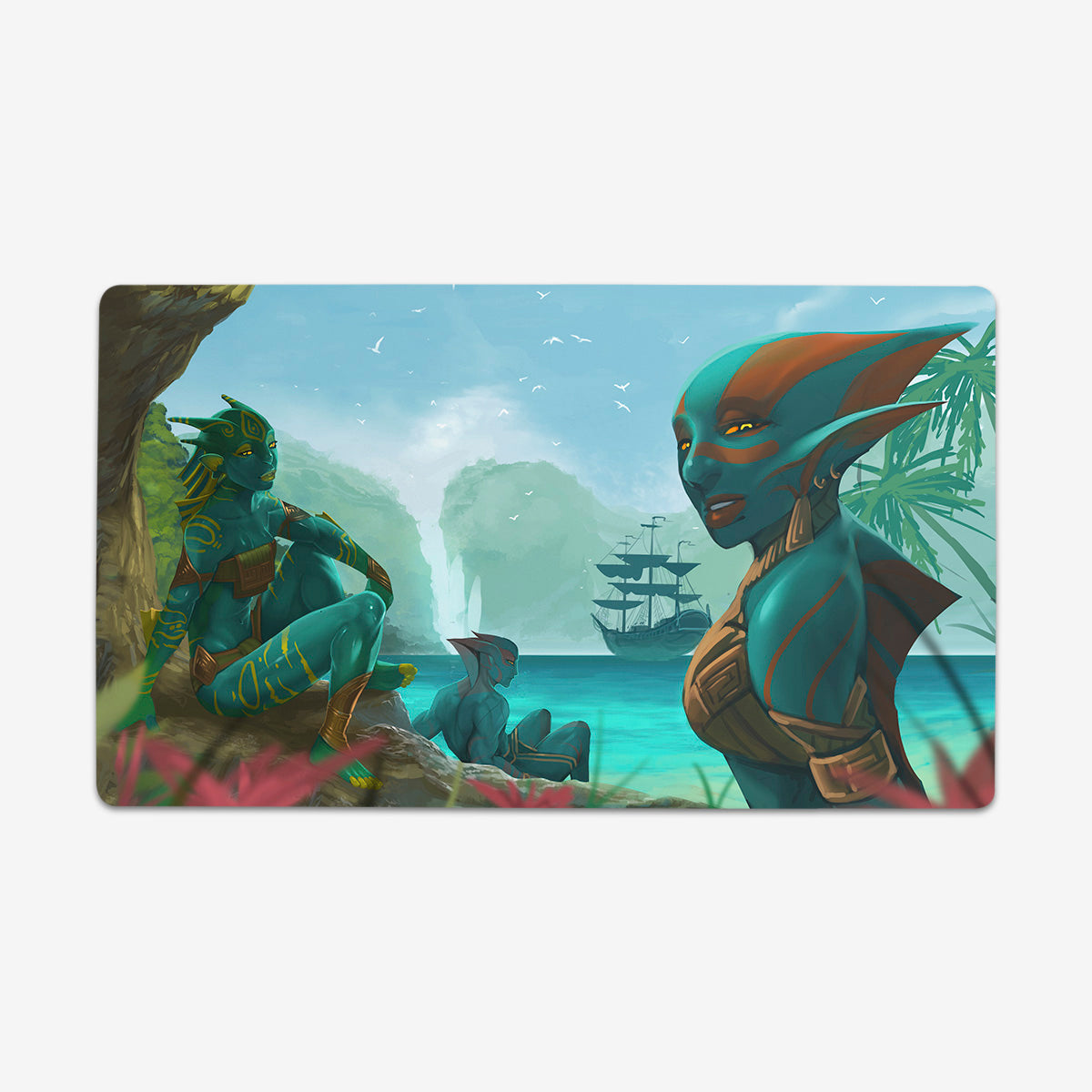 Tropical Merfolk Playmat - Premium Playmat from Inked Gaming - Just $34.99! Shop now at Game Crave Tournament Store