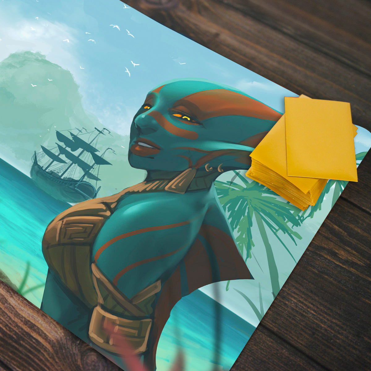 Tropical Merfolk Playmat - Premium Playmat from Inked Gaming - Just $34.99! Shop now at Game Crave Tournament Store