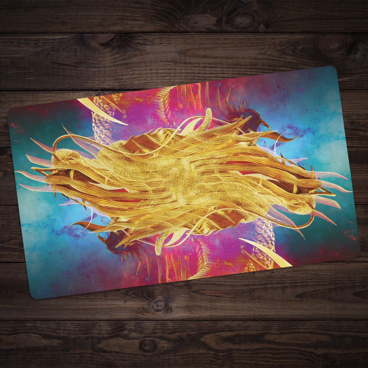 The Golden Dragons Playmat - Premium Playmat from Inked Gaming - Just $34.99! Shop now at Game Crave Tournament Store