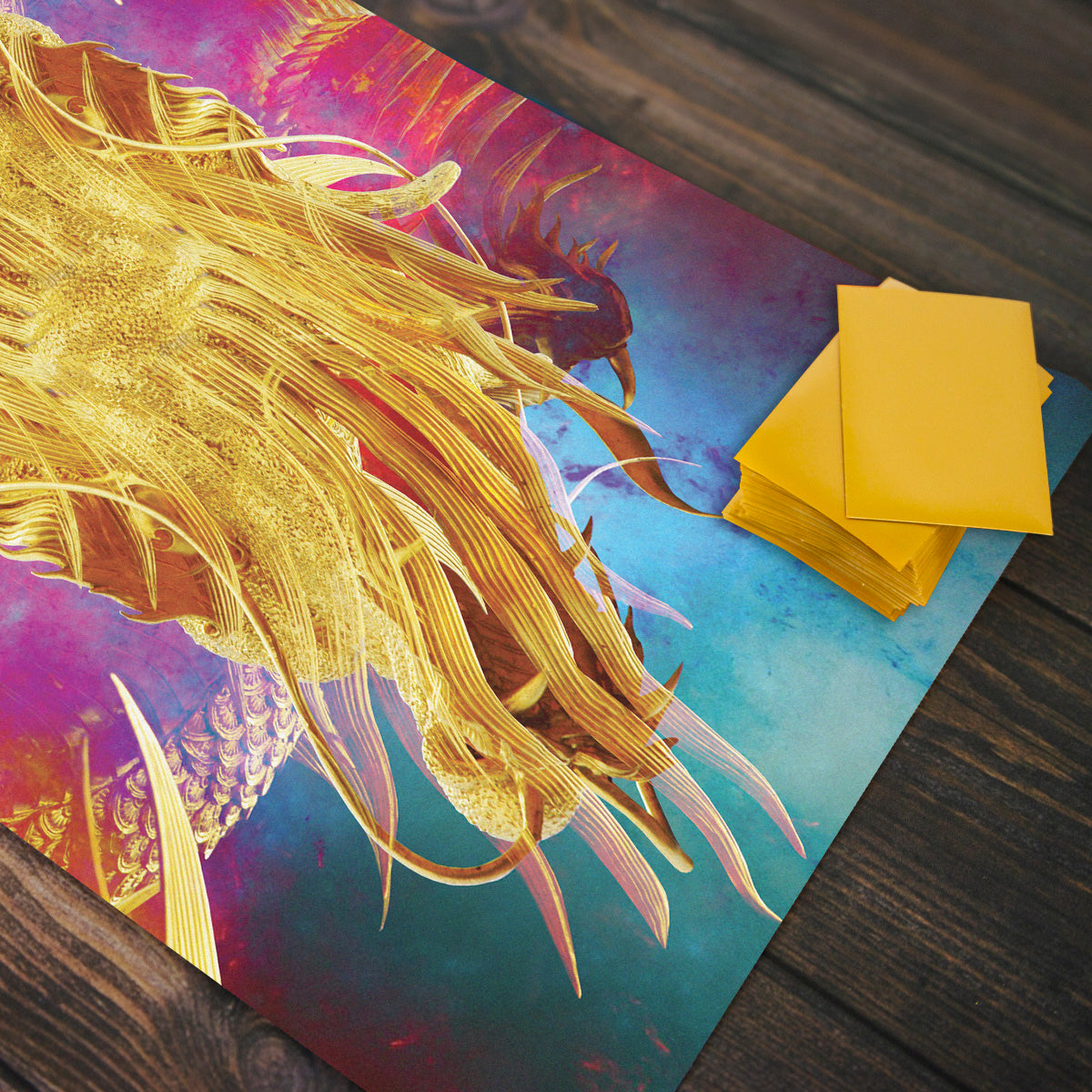 The Golden Dragons Playmat - Premium Playmat from Inked Gaming - Just $34.99! Shop now at Game Crave Tournament Store