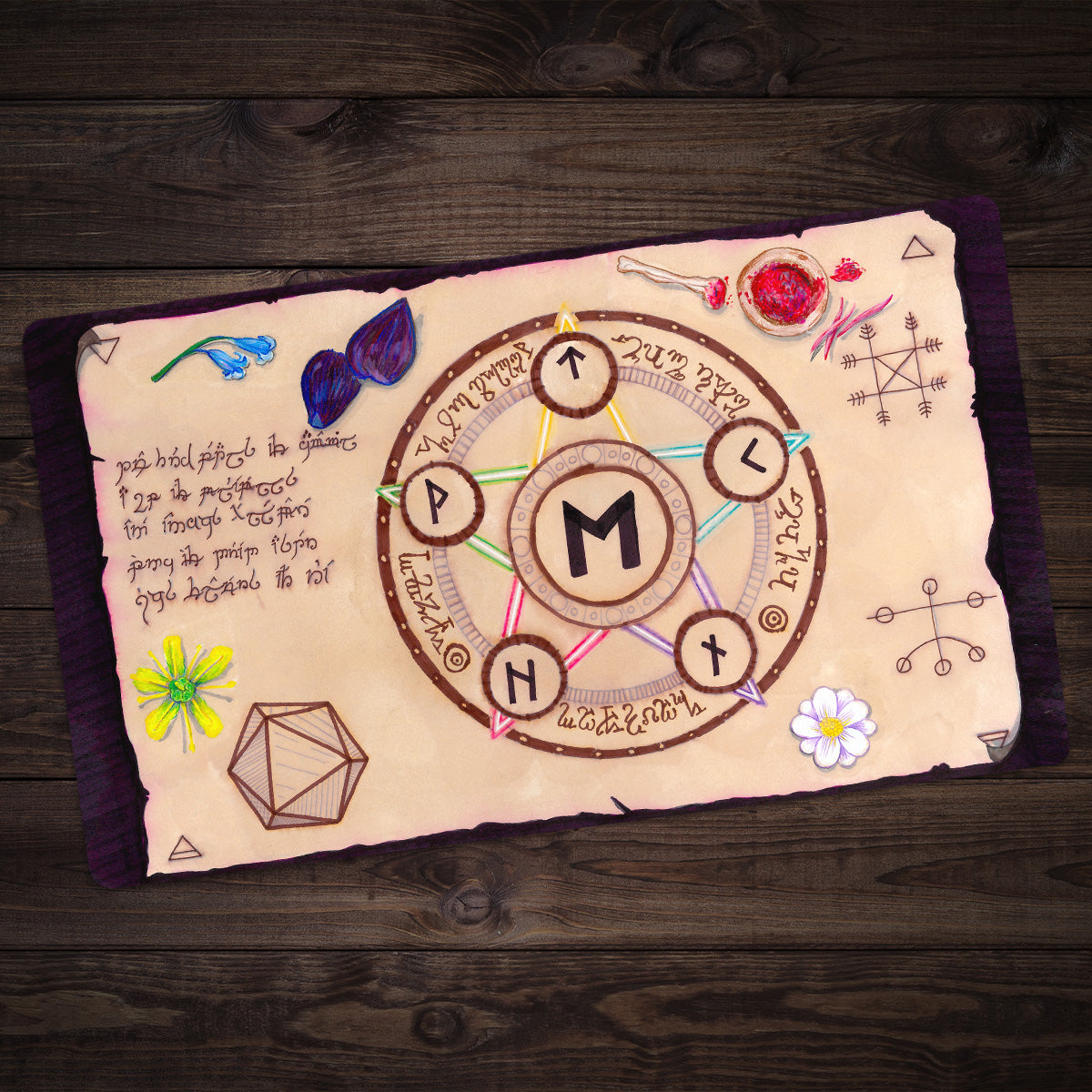 Wizard's Scroll Playmat - Premium Playmat from Inked Gaming - Just $34.99! Shop now at Game Crave Tournament Store
