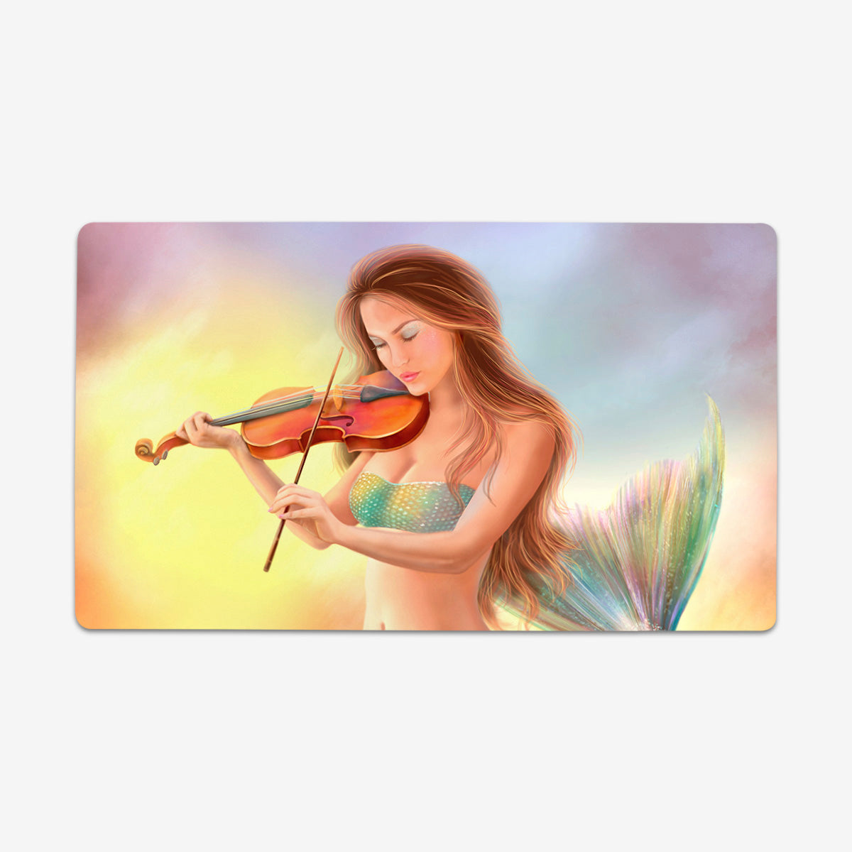 Violin Mermaid Playmat - Premium Playmat from Inked Gaming - Just $34.99! Shop now at Game Crave Tournament Store